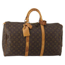 LOUIS VUITTON Monogram Keepall 50 Boston Bag M41426 LV Auth 192676-1
