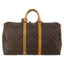 LOUIS VUITTON Monogram Keepall 50 Boston Bag M41426 LV Auth 192676-2