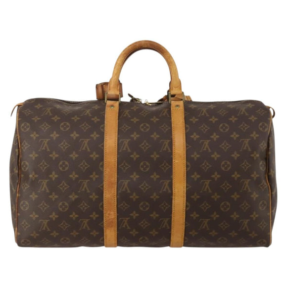 LOUIS VUITTON Monogram Keepall 50 Boston Bag M41426 LV Auth 192676