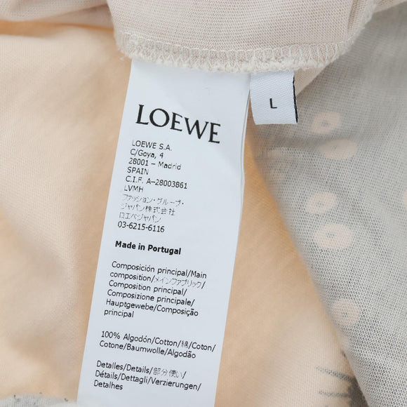 LOEWE Totoro Collaboration Soot Sprites T Shirt Cotton L Beige Auth 192681M