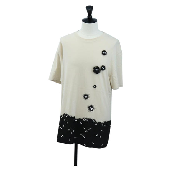 LOEWE Totoro Collaboration Soot Sprites T Shirt Cotton L Beige Auth 192681M