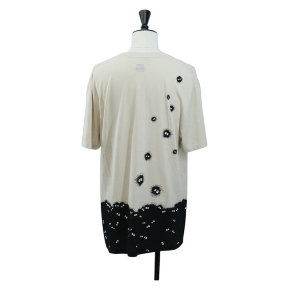 LOEWE Totoro Collaboration Soot Sprites T Shirt Cotton L Beige Auth 192681M