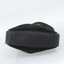 GUCCI Bamboo Shoulder Bag Suede 2way Black Gold 001 1577 Auth 192682-5