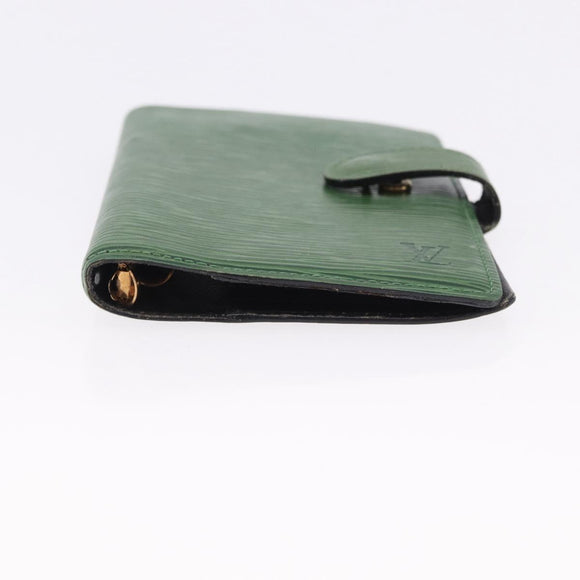 LOUIS VUITTON Epi Day Planner Cover 4 Set Blue Black Green LV Auth 192684