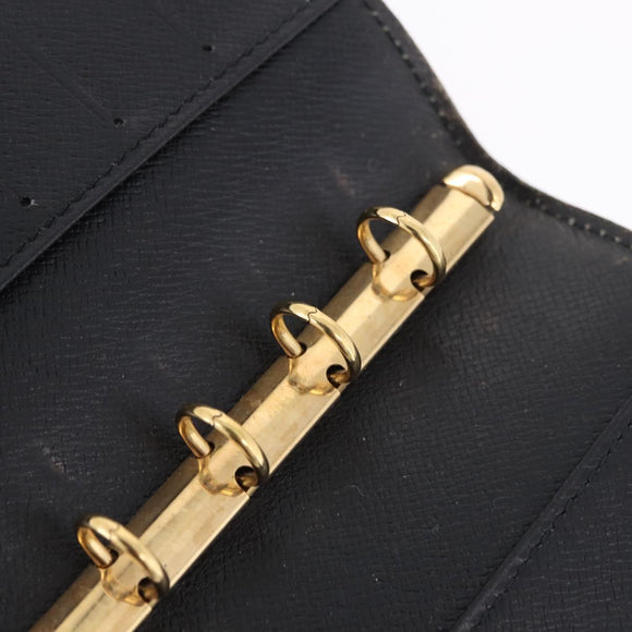 LOUIS VUITTON Epi Day Planner Cover 4 Set Blue Black Green LV Auth 192684