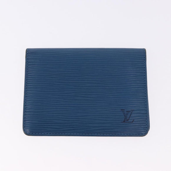 LOUIS VUITTON Epi Day Planner Cover 4 Set Blue Black Green LV Auth 192684