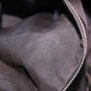 FENDI Zucca Canvas Hand Bag Brown Silver Auth 192690A-12