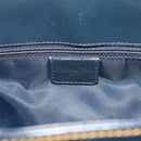 Christian Dior Trotter Canvas Hand Bag Navy Silver Auth 192691-17