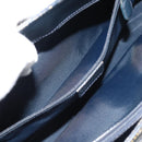 Christian Dior Trotter Canvas Hand Bag Navy Silver Auth 192691-11
