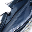 Christian Dior Trotter Canvas Hand Bag Navy Silver Auth 192691-23