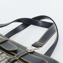 Christian Dior Trotter Canvas Hand Bag Navy Silver Auth 192691-8