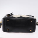 PRADA Hand Bag Saffiano leather 2way Black Gold Tone Auth 192692A-5