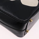 PRADA Hand Bag Saffiano leather 2way Black Gold Tone Auth 192692A-17