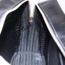 PRADA Hand Bag Saffiano leather 2way Black Gold Tone Auth 192692A-22