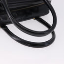 PRADA Hand Bag Saffiano leather 2way Black Gold Tone Auth 192692A-7