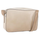 PRADA Shoulder Bag Leather Ivory Silver Auth 192693A-1