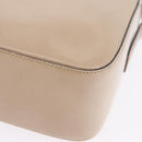 PRADA Shoulder Bag Leather Ivory Silver Auth 192693A-16
