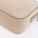 PRADA Shoulder Bag Leather Ivory Silver Auth 192693A-18