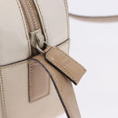PRADA Shoulder Bag Leather Ivory Silver Auth 192693A-8