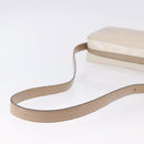 PRADA Shoulder Bag Leather Ivory Silver Auth 192693A-7