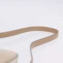 PRADA Shoulder Bag Leather Ivory Silver Auth 192693A-14