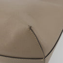 FENDI F's Tote Bag Leather Gray 8BH348 Auth 192696A-16