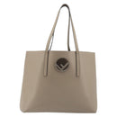 FENDI F's Tote Bag Leather Gray 8BH348 Auth 192696A-13