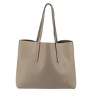 FENDI F's Tote Bag Leather Gray 8BH348 Auth 192696A-2