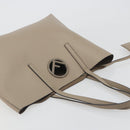 FENDI F's Tote Bag Leather Gray 8BH348 Auth 192696A-6