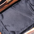 Miu Miu Madras Hand Bag Leather 2way Brown Gold Auth 192697V-10