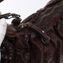 Miu Miu Shoulder Bag Leather 2way Brown Auth 192700A-20
