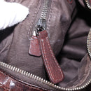 Miu Miu Shoulder Bag Leather 2way Brown Auth 192700A-26