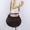 Miu Miu Shoulder Bag Leather 2way Brown Auth 192700A-28