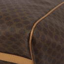 CELINE Macadam Tote Bag PVC Leather Brown Gold Tone Auth 192701-14
