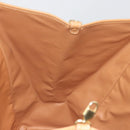 CELINE Macadam Tote Bag PVC Leather Brown Gold Tone Auth 192701-19