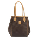 CELINE Macadam Tote Bag PVC Leather Brown Gold Tone Auth 192701-13