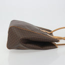 CELINE Macadam Tote Bag PVC Leather Brown Gold Tone Auth 192701-3