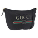 GUCCI Shoulder Bag Leather Black Gold Tone 523588 Auth 192702A-1