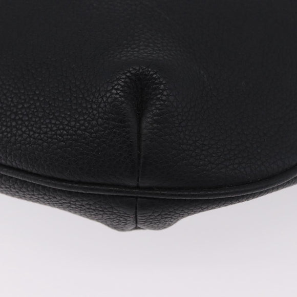 GUCCI Shoulder Bag Leather Black Gold Tone 523588 Auth 192702A
