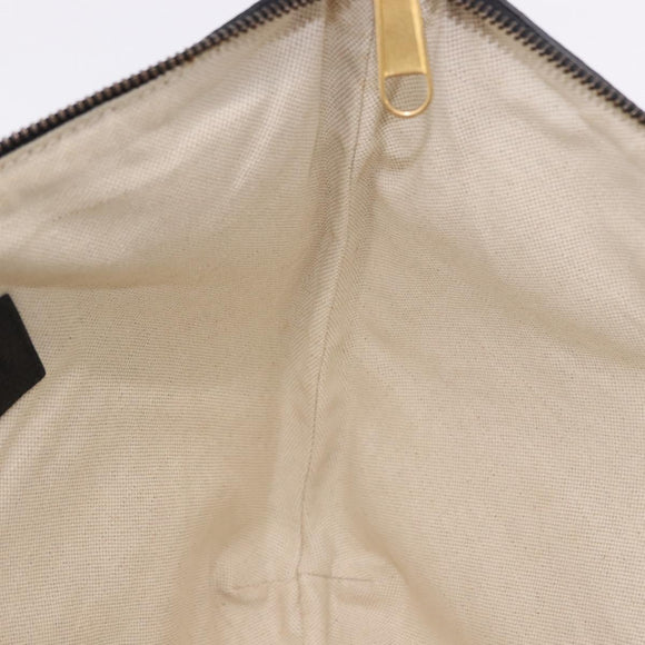 GUCCI Shoulder Bag Leather Black Gold Tone 523588 Auth 192702A