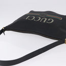 GUCCI Shoulder Bag Leather Black Gold Tone 523588 Auth 192702A-6