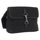 GUCCI GG Canvas Waist Bag Black Silver 92543 Auth 192704A-1