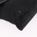 GUCCI GG Canvas Waist Bag Black Silver 92543 Auth 192704A-9