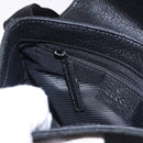 GUCCI GG Canvas Waist Bag Black Silver 92543 Auth 192704A-21
