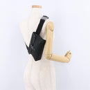 GUCCI GG Canvas Waist Bag Black Silver 92543 Auth 192704A-23
