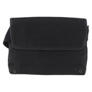 GUCCI GG Canvas Waist Bag Black Silver 92543 Auth 192704A-2