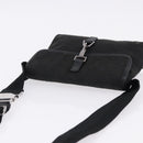 GUCCI GG Canvas Waist Bag Black Silver 92543 Auth 192704A-6