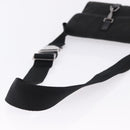 GUCCI GG Canvas Waist Bag Black Silver 92543 Auth 192704A-7