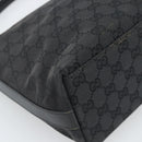 GUCCI GG Canvas Shoulder Bag Black Silver 000.0602 Auth 192708-16