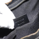 GUCCI GG Canvas Shoulder Bag Black Silver 000.0602 Auth 192708-12